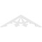 Ekena Millwork Pitch Riley Architectural Grade PVC Gable Pediment, 36"W x 10 1/2"H x 1"P (7/12) GPP036X011X100RIL - alternate 5